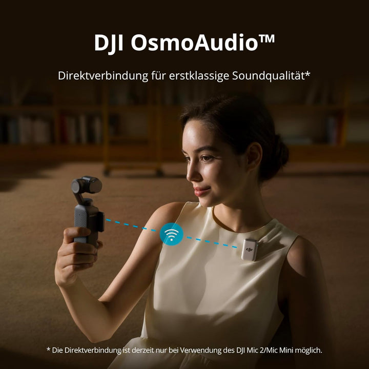 DJI Osmo Pocket 3 Kreativ Combo Bundle, vlog Kamera 4K mit 1-Zoll-CMOS und 4K/120 fps Video, 3-Achse