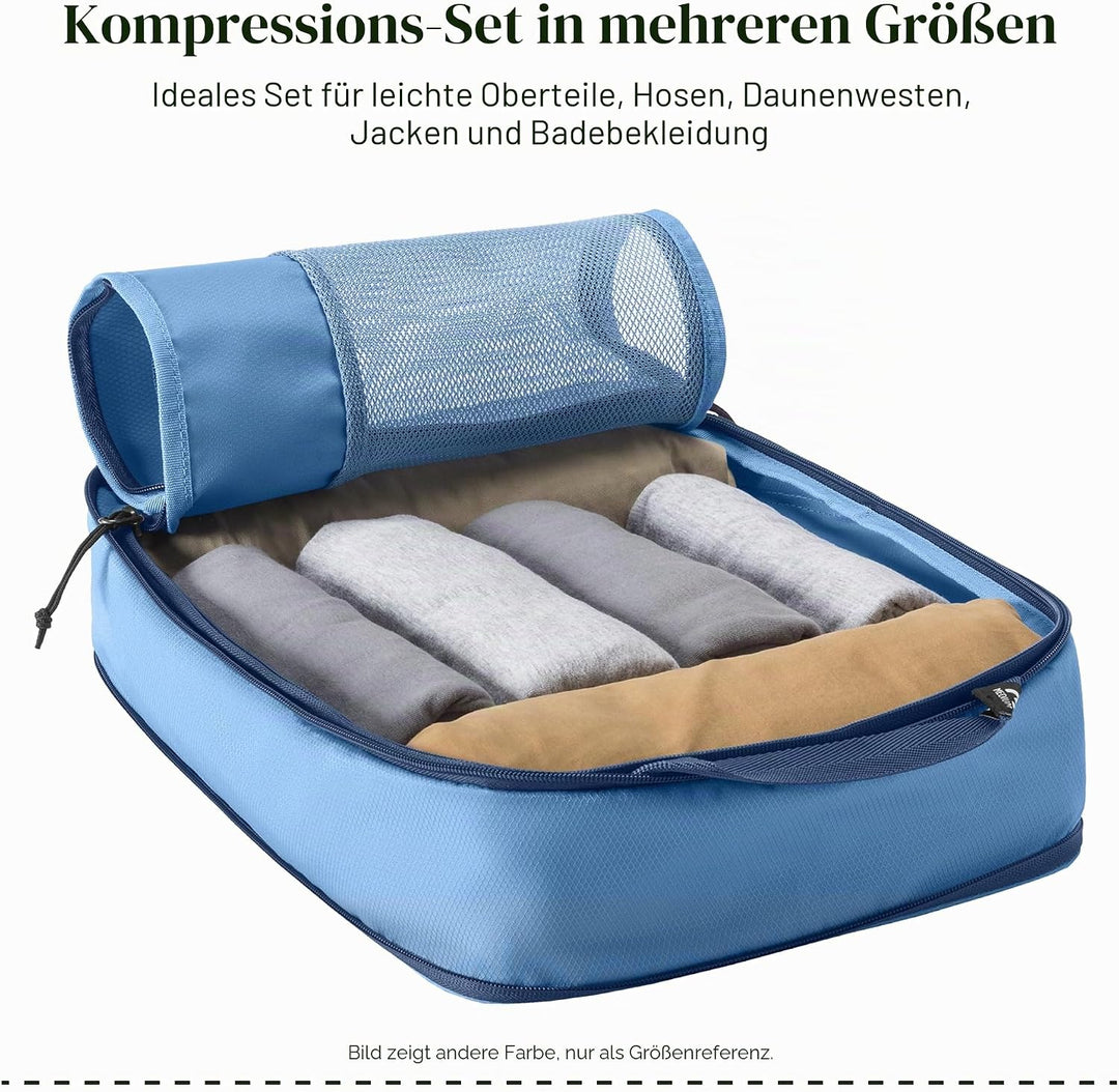 Eagle Creek Pack-It Reveal Kompressions-Packwürfel Set S/M I 2er Set mit Mesh-Sichtfenster I Bis zu