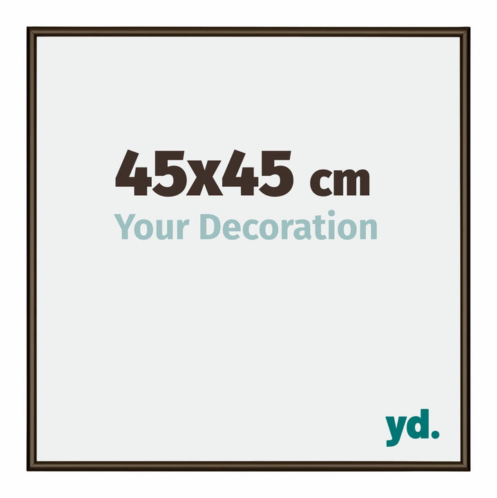 yd. Your Decoration - Bilderrahmen 45x45 cm - Bilderrahmen aus Aluminium mit Acrylglas - Antireflex