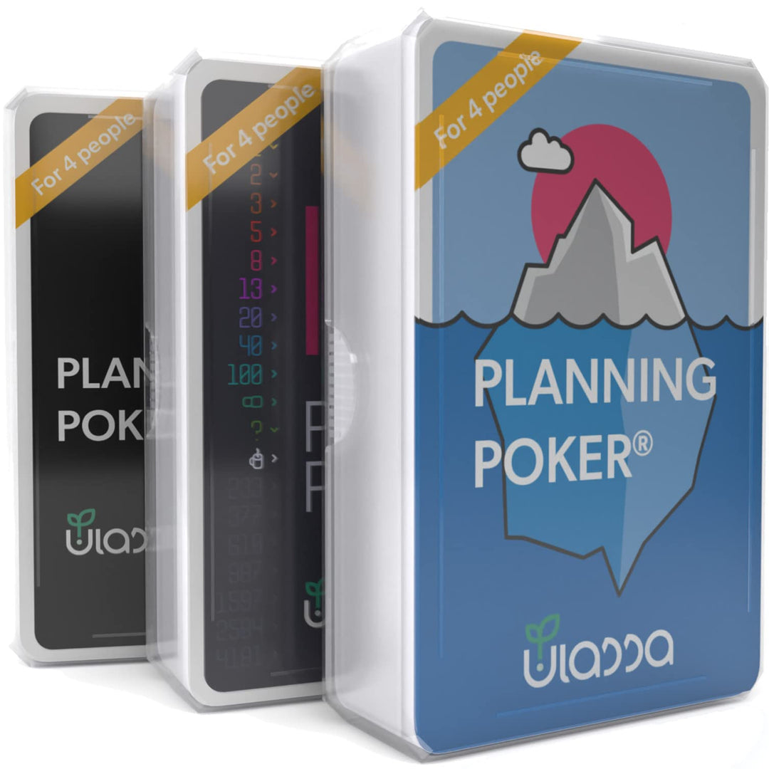 Agile Planning Poker Karten für 12 Personen (3 Sets) - Scrum Poker Kartenset zur effizienten Aufwand