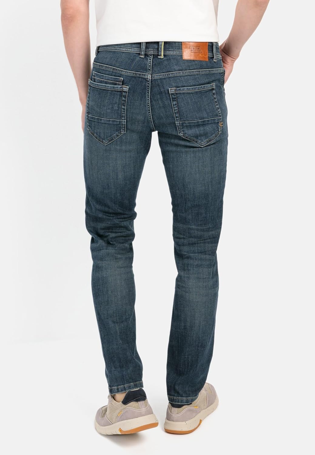 camel active Herren Slim Fit 5-Pocket Jeans 31W / 30L Blau, 31W / 30L Blau
