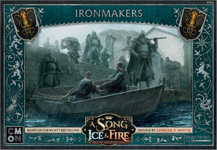 CMON A Song of Ice and Fire Tabletop Miniatures Game Ironmakers Unit Box | Strategiespiel für Jugend