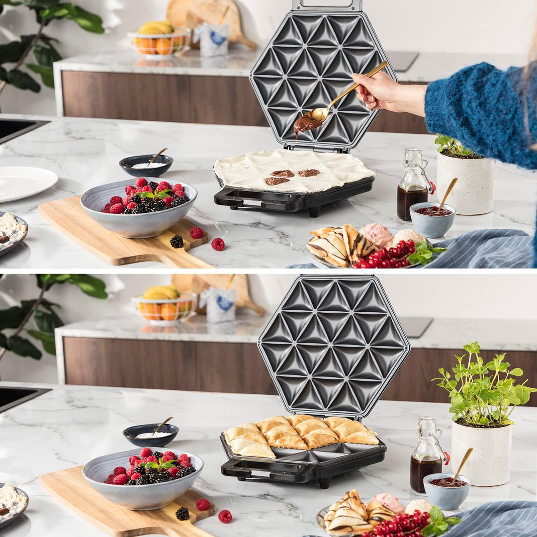 Princess Samosa &amp; Snack Maker - für 24 Samosas in einem Vorgang in 10-15 min, 1200 Watt, Bakelit,