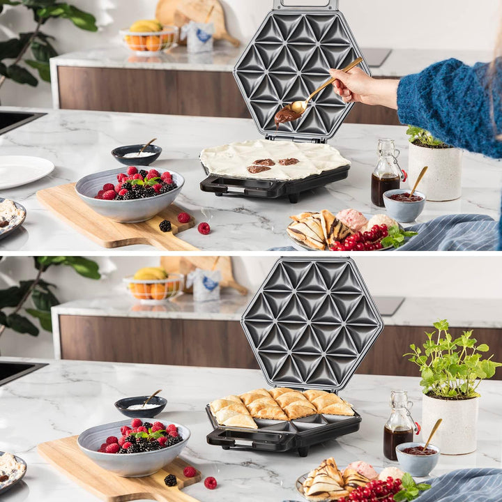 Princess Samosa &amp; Snack Maker - für 24 Samosas in einem Vorgang in 10-15 min, 1200 Watt, Bakelit,