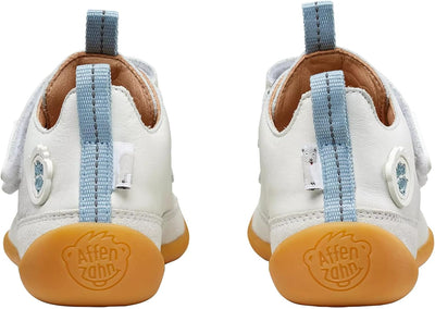 Affenzahn Barfussschuh Leder Buddy mit Klettverschluss Weich rutschfest Flexibel Reflektierend für J