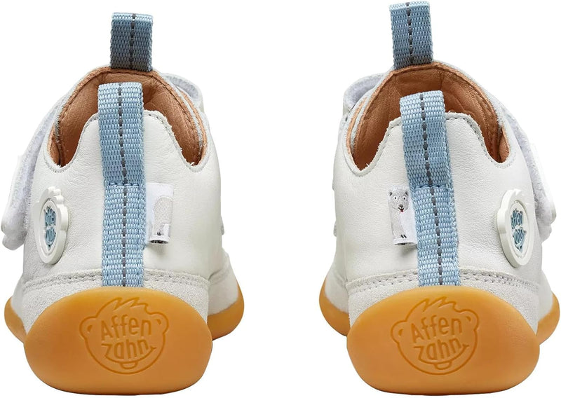 Affenzahn Barfussschuh Leder Buddy mit Klettverschluss Weich rutschfest Flexibel Reflektierend für J