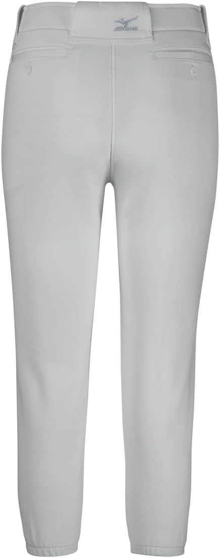 Mizuno Mädchen Softball-Hose mit Gürtel Grau L, Grau L