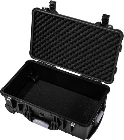 Electronicx Outdoor-Fototasche mit Gitterschaum, Schwarz, Modern (56 x 35 x 23 cm), 56 x 35 x 23 cm