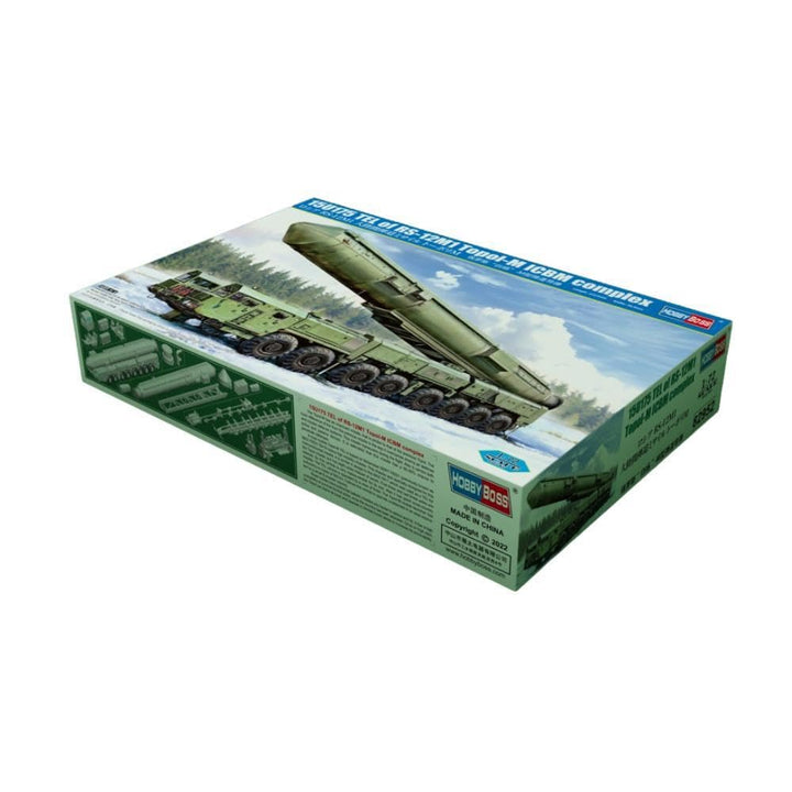 HobbyBoss 82952 1/72 15U175 TEL auf RS12M1 Topol-M ICBM Modellbausatz, Geformte Farbe