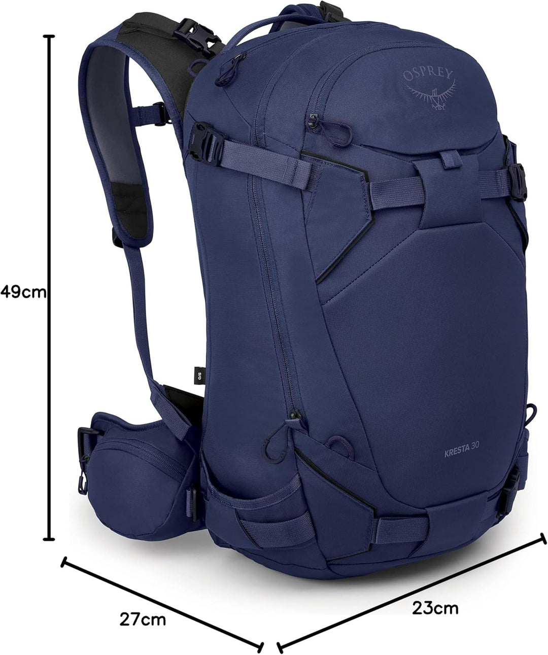 Osprey Kresta 30 Damen Backcountry Ski und Snowboard Rucksack Winter Night Blue, Winter Night Blue