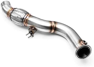 RM Motors Downpipe Rohr Decat kompatibet mit E90 E91 M47N2 318D 320D 163PS 2004 2005 2006 2007 EURO4