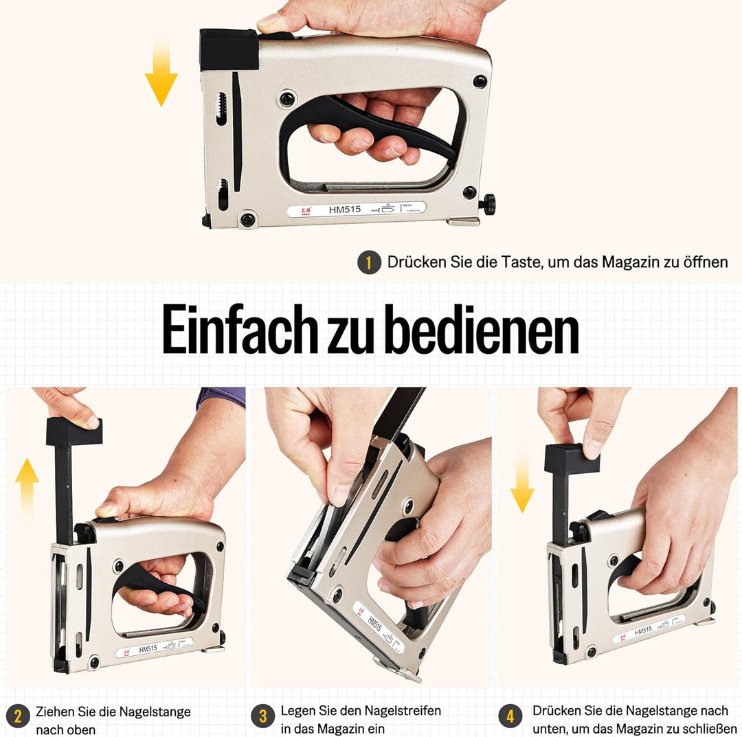 meite Hand-Punktetreiber HM515 mit 1000 Punkten – Manuelles Bilderrahmenwerkzeug, Leichter Punktetre