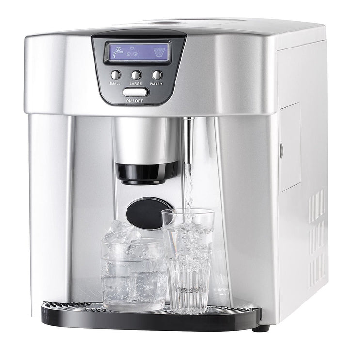 Rosenstein & Söhne Eiswürfelmacher: Eiswürfelmaschine EWS-2300, Eis- und Wasserspender (Wasserspende