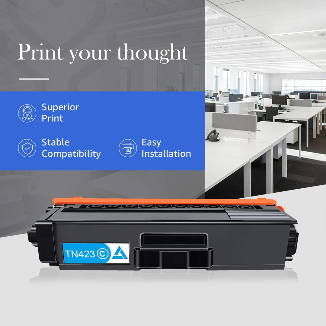 STAROVER TN423 Toner Kompatibel als Ersatz für Brother TN-423 TN-421 TN423BK TN423C TN423M TN423Y, T