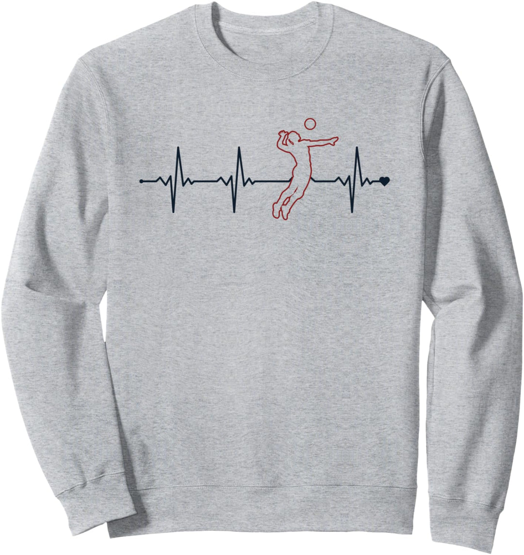 Volleyball Heartbeat Volleyballerin Volleyball Sweatshirt