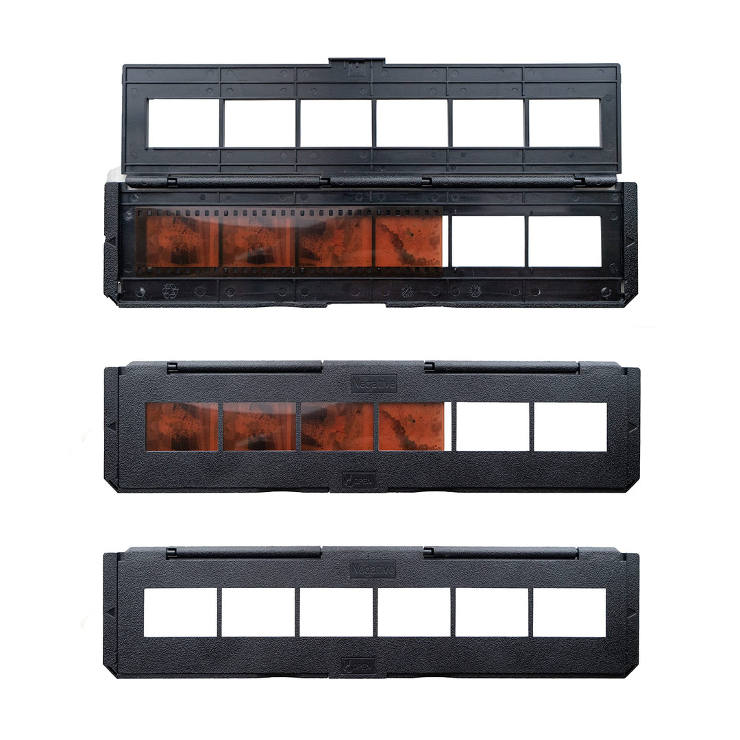 Magnasonic Negativfilmhalter mit langem Fach für 35 mm kompatible Filmscanner, hält 6 Negativbilder,