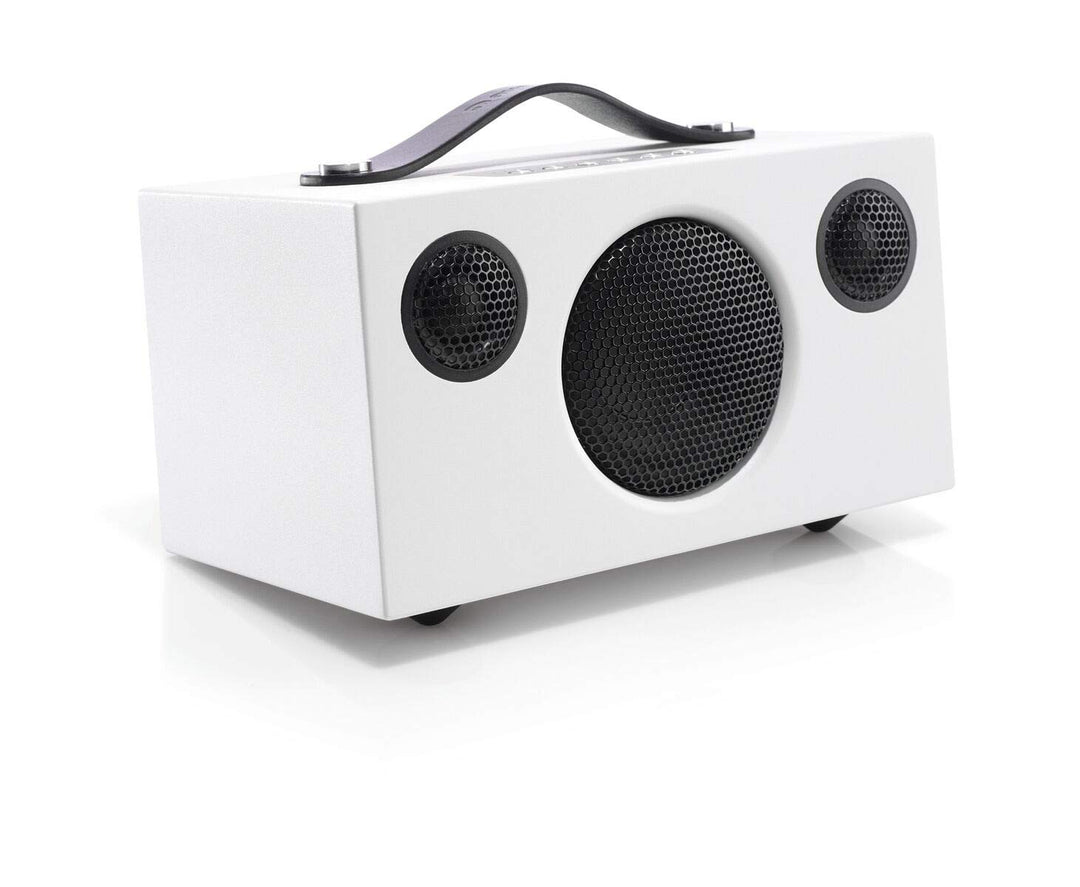 Audio Pro Addon T3+ White - Tragbarer Lautsprecher mit Bassreflexbox, Bluetooth & WiFi - Kabelloser