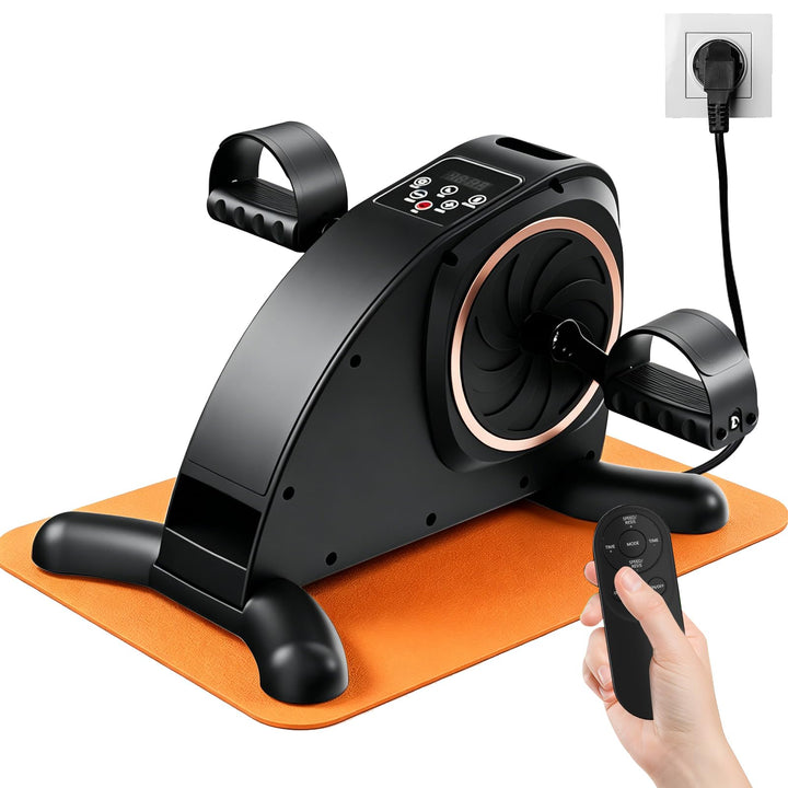 Elektrischer Pedaltrainer für Senioren &amp; Arbeiter, Mini Heimtrainer mit 24 Geschwindigkeiten, Automa