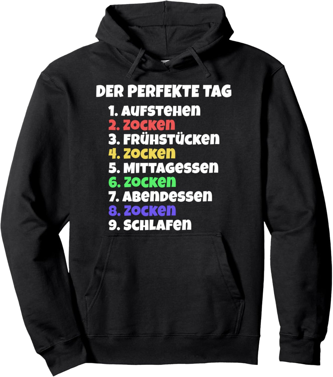 Zocken Gamer Nerd Geburtstags Überraschung Computer Spiele Pullover Hoodie