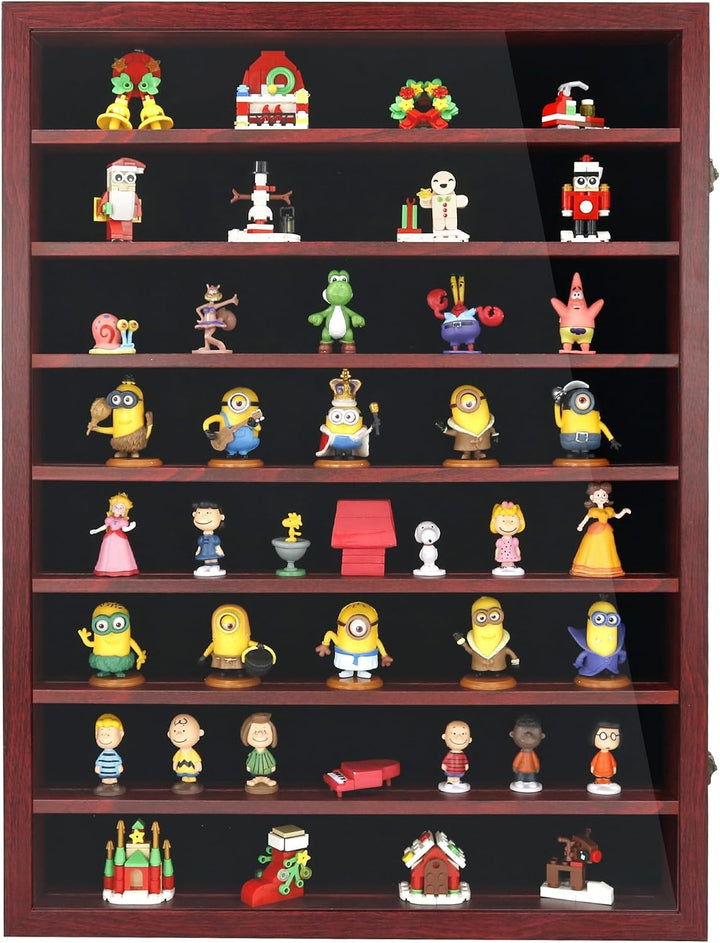FramePro 3D Bilderrahmen 45x60 Grosse Schattenbox Vitrine Rahmen mit Glasfenstertür Erinnerungsstück