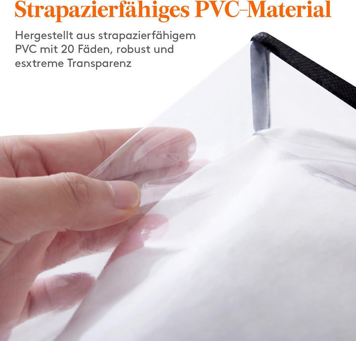 Lifewit 3er Pack Transparente Plastik Aufbewahrungstasche, 60L Kleiderschrank Organizer Aufbewahrung