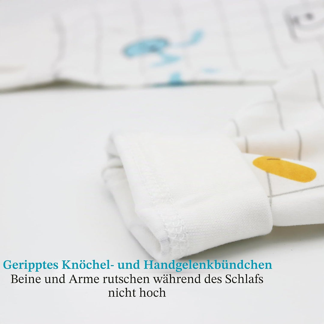100% Baumwolle Baby Kinder Schlafanzüge Jungen Mädchen Pyjamas Set Langarm Nachtwäsche 6-12 Monate W