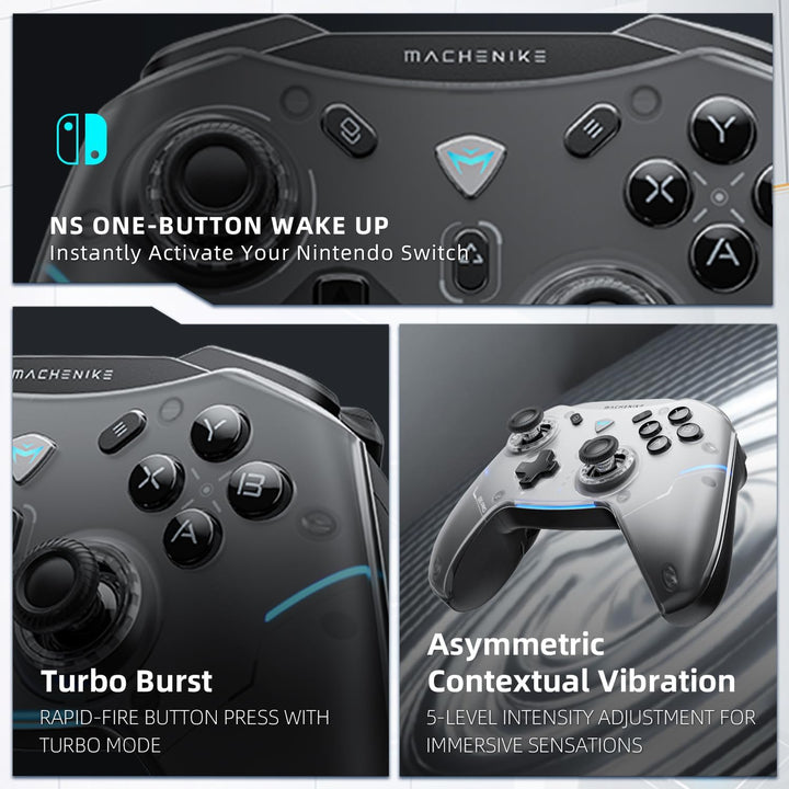 Machenike G5 Pro Gaming Bluetooth Controller für PC/Switch/IOS/Android, Wireless Hall Effect Control