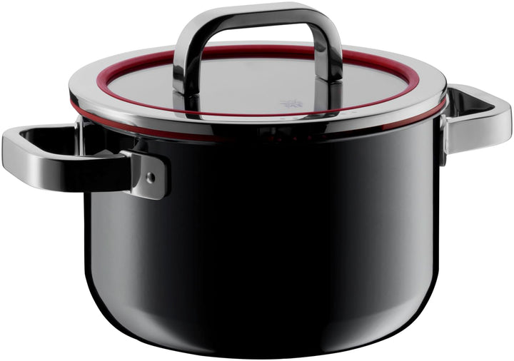 WMF Fusiontec Functional Kochtopf gross 20cm, Fleischtopf Induktion 3,7l, Glasdeckel mit Abgiessfunk