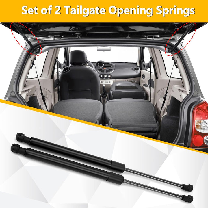 2 Stück Gasfeder Heckklappe Kompatibel mit Renault Twingo 2 2007-2014, Gasdruckfeder Heckklappendämp