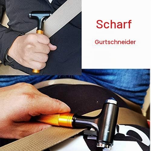 WONDER POINT Premium Notfallhammer Auto, 2025 Multifunktions-Gurtschneider Nothammer, Schnelle Autor