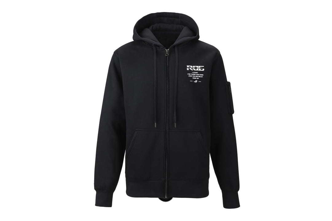 ASUS Unisex Rog Pixel Game Jacke, Grösse M Kapuzenpullover, Schwarz, M