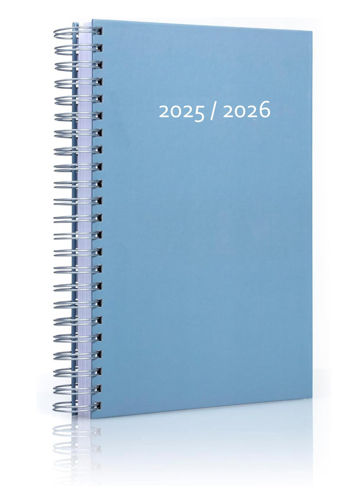 edition cumulus 2026/2027 Dicker Kalender DIN A4 – STORMY BLUE (graublau) - MADE IN GERMANY - Ideal