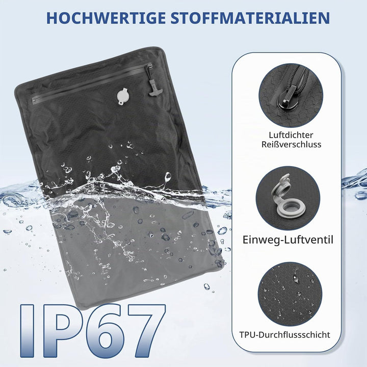 Vakuumbeutel für Koffer mit Pumpe, Puersit Professionelle Wiederverwendbare TPU Vakuumbeutel für Kle