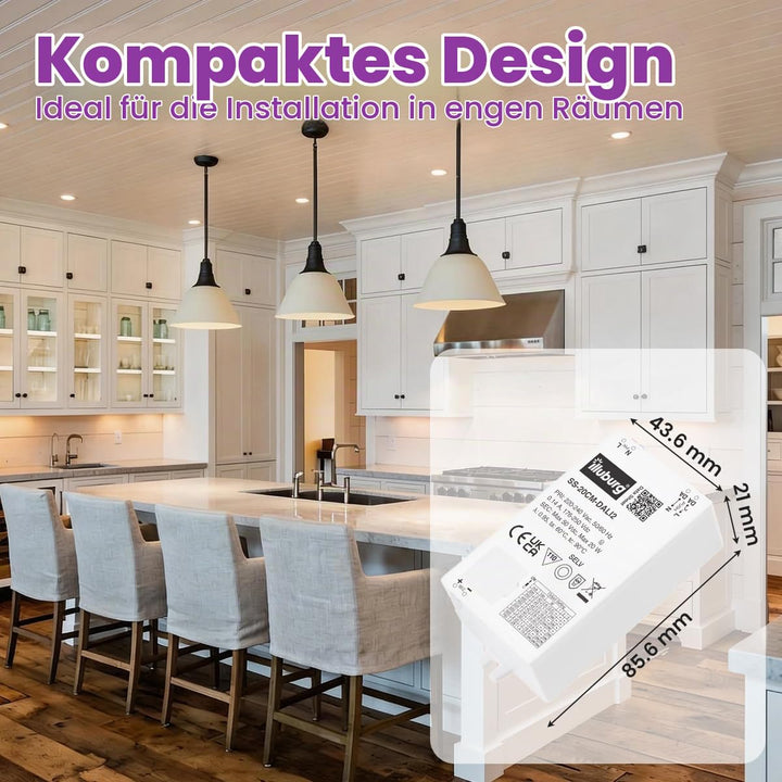 LED Trafo Dimmbar Dali Push 300mA - 700mA Ausgang Einstellbar 20W Flickerfree LED Netzteil Treiber D