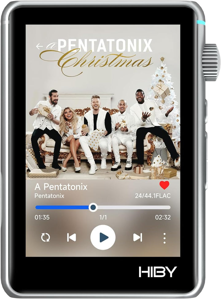 HiBy R3 II 2025 Hi-Res Audio-Player – Dual-DAC-Chips, MQA-Dekodierung, Qobuz/Tidal-Player mit Blueto