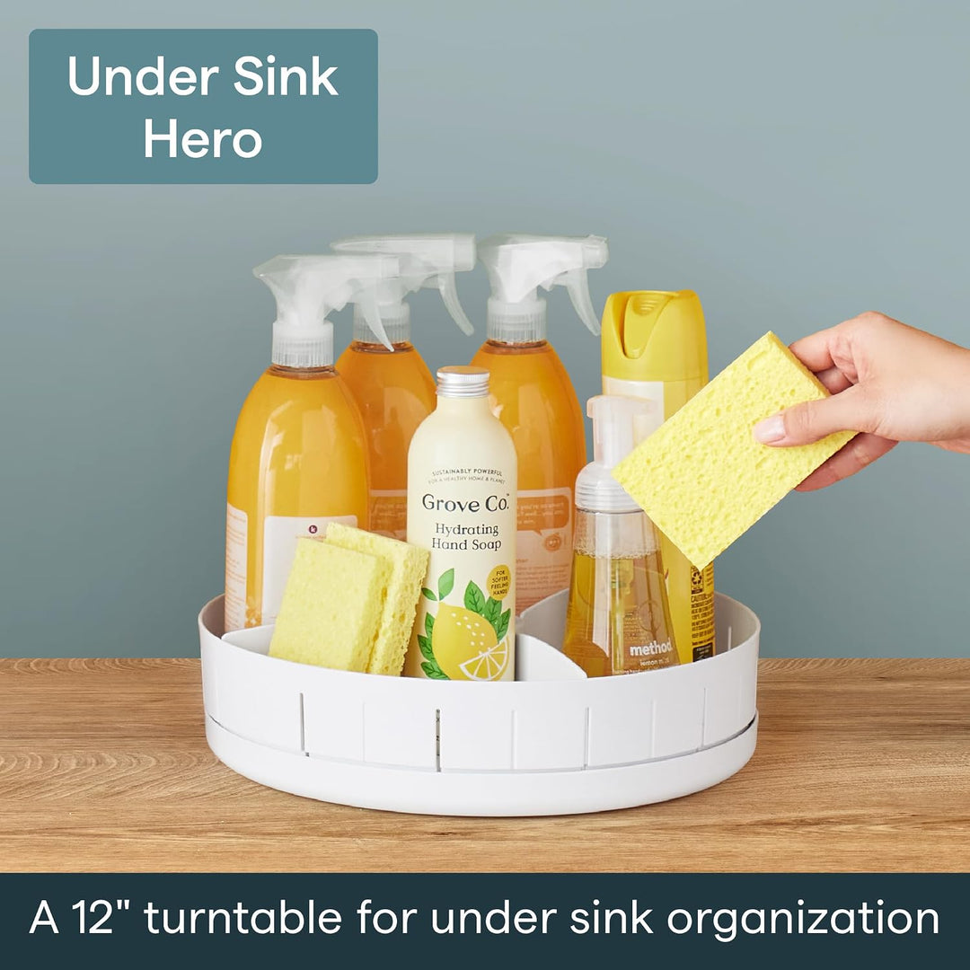 YouCopia 50264 SinkSuite Organizer für Waschbecken, Kunststoff, weiss SinkSuite Plattenspieler, Sink