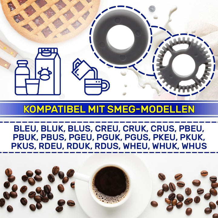Schneebesen Milchaufschäumer Elektrisch Hat den Originalcode 873170043 für Smeg - Garantie 10 Jahre
