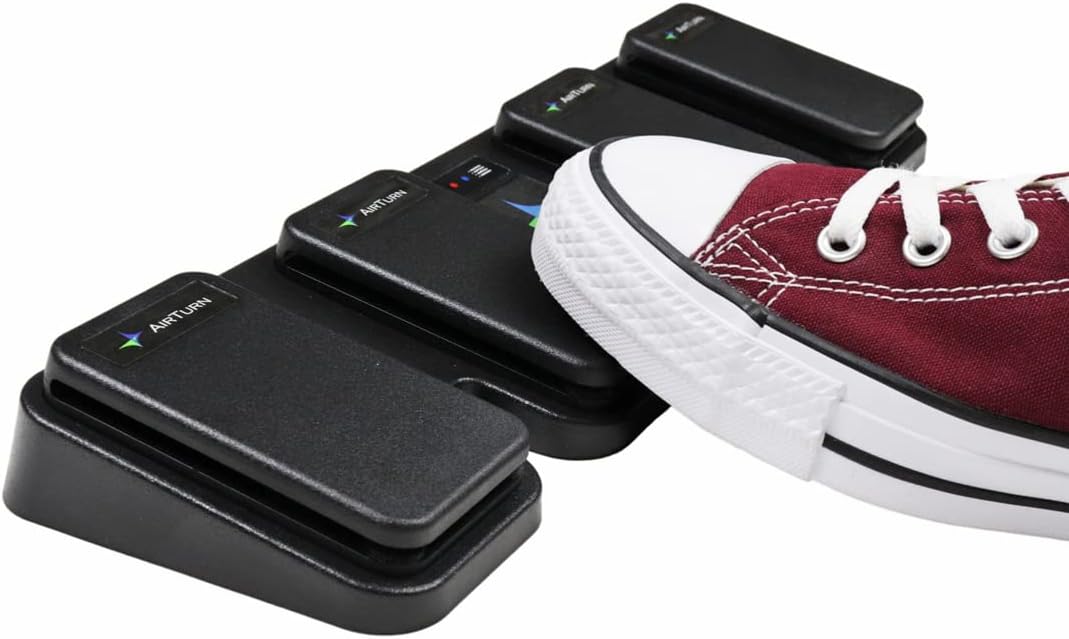Airturn Quad 500 Bluetooth Fussschalter Foot Controller + keepdrum Netzteil