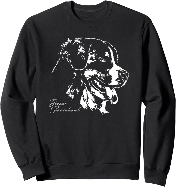 Berner Sennenhund Hund Hunde Portrait Hundeportrait Hunde Sweatshirt
