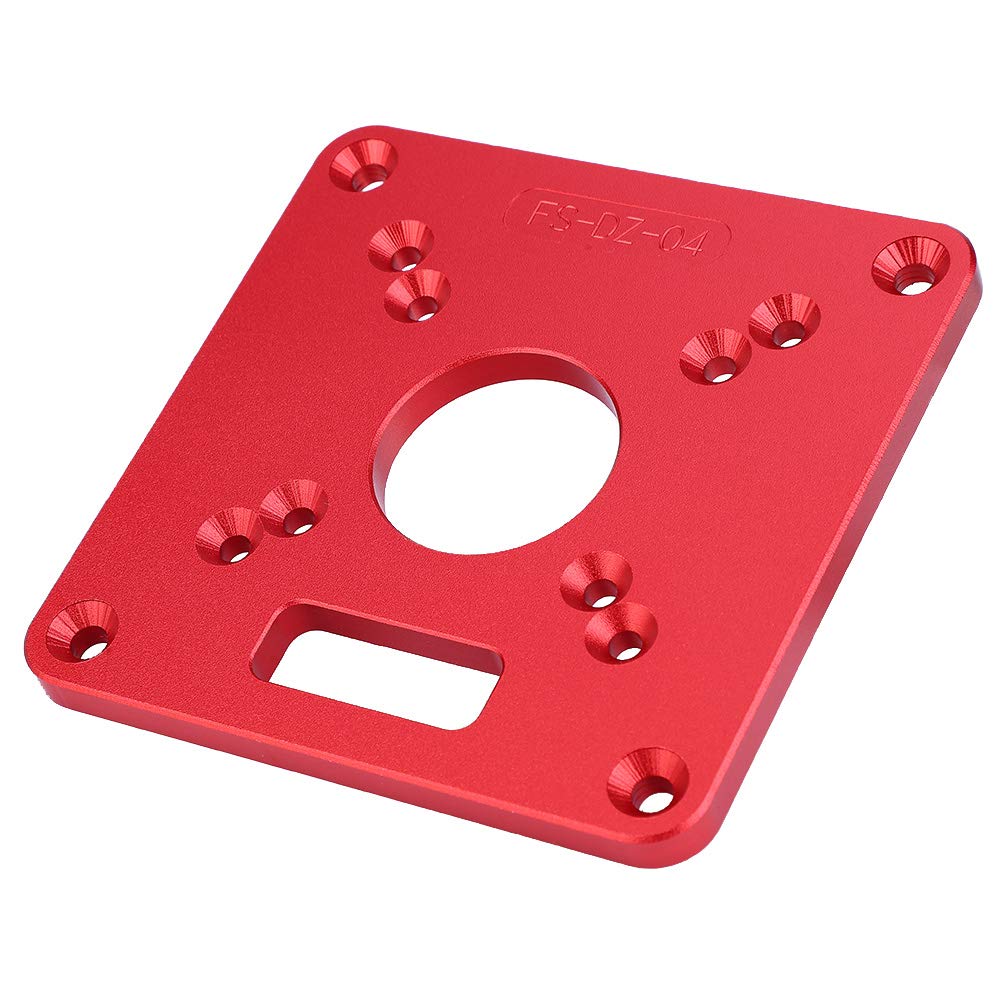 Trim Router Base Plate, Frästisch-Einsatzplatte, Aluminiumlegierung 6061, Anodische Oxidation, Gravu