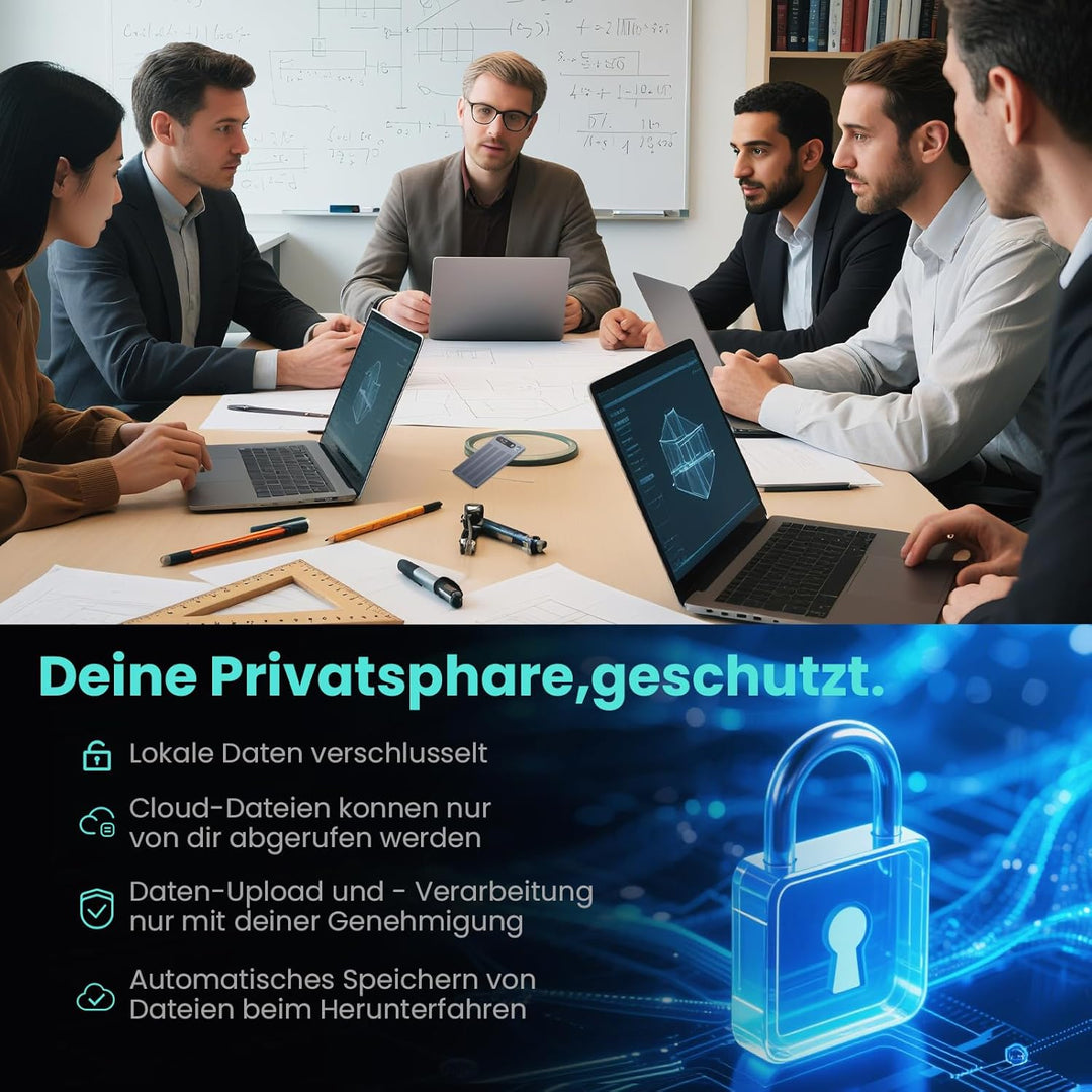 KI Digitales Diktiergerät Mit Hülle,64GB Aufnahmegerät Mit KI Transkription & Zusammenfassung,Tragba