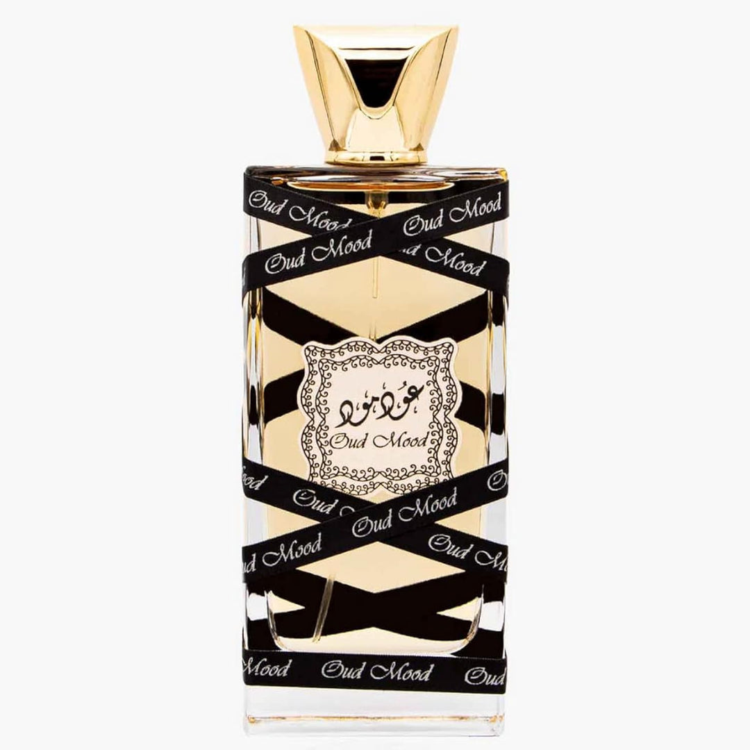 Parfum „Oud Mood“ von Lattafa, 100 ml, Duftnoten: Blumen, Bernstein, Moschus, Holz