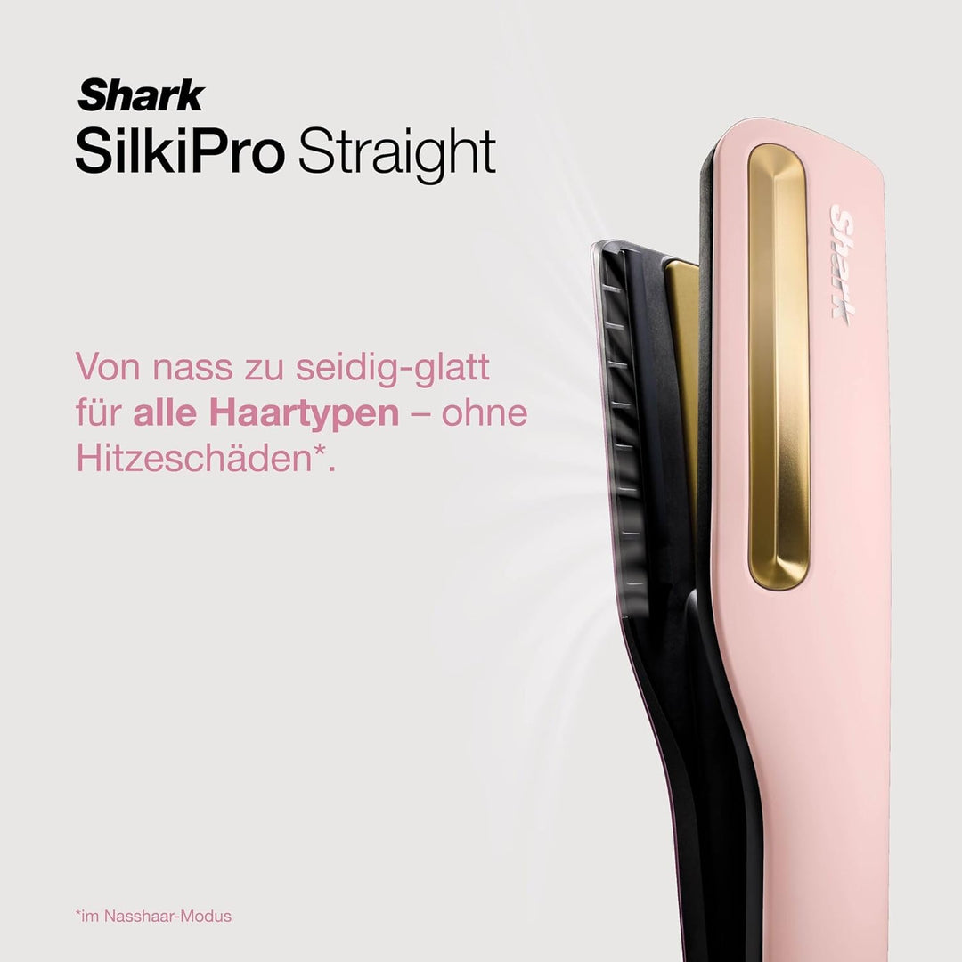 Shark SilkiPro Straight Glätteisen + Haartrockner in einem mit hitzebeständiger Aufbewahrungsbox – R