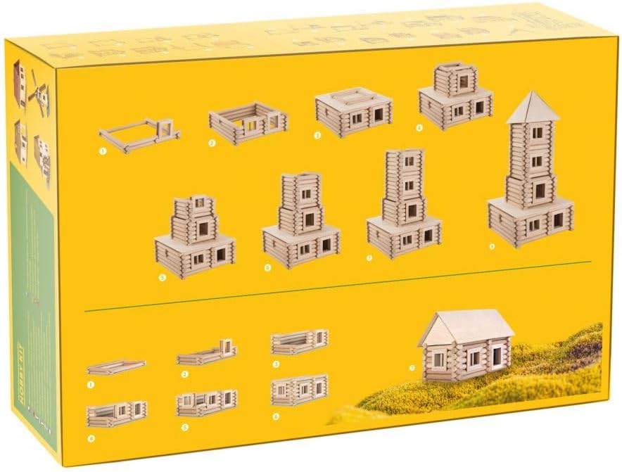 Walachia Vario XL Holzbausteine Holz Baukasten Modellbau Set 184 Teile