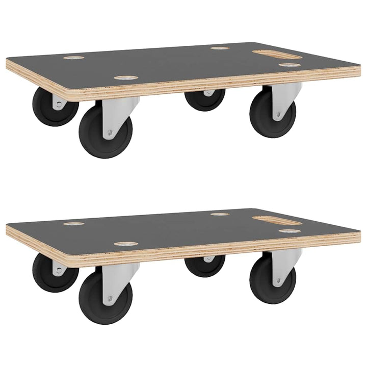 vidaXL Rollbretter 2 STK., Transportroller mit Anti Rutsch Oberfläche, Transporthilfe für Umzug Möbe