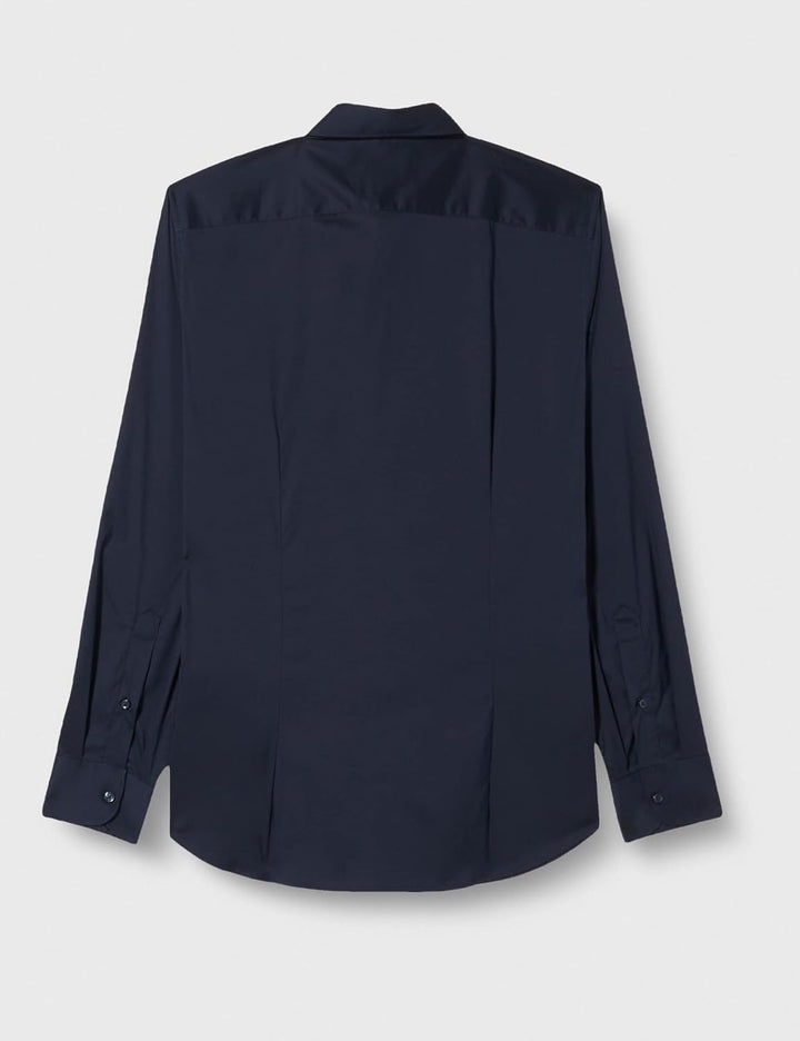 United Colors of Benetton Herren Hemd S Dunkelblau 016, S Dunkelblau 016