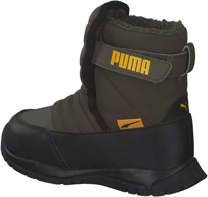 PUMA Unisex Kinder Nieve Boot WTR Ac Ps Sneaker 28 EU Grape Leaf Saffron, 28 EU Grape Leaf Saffron