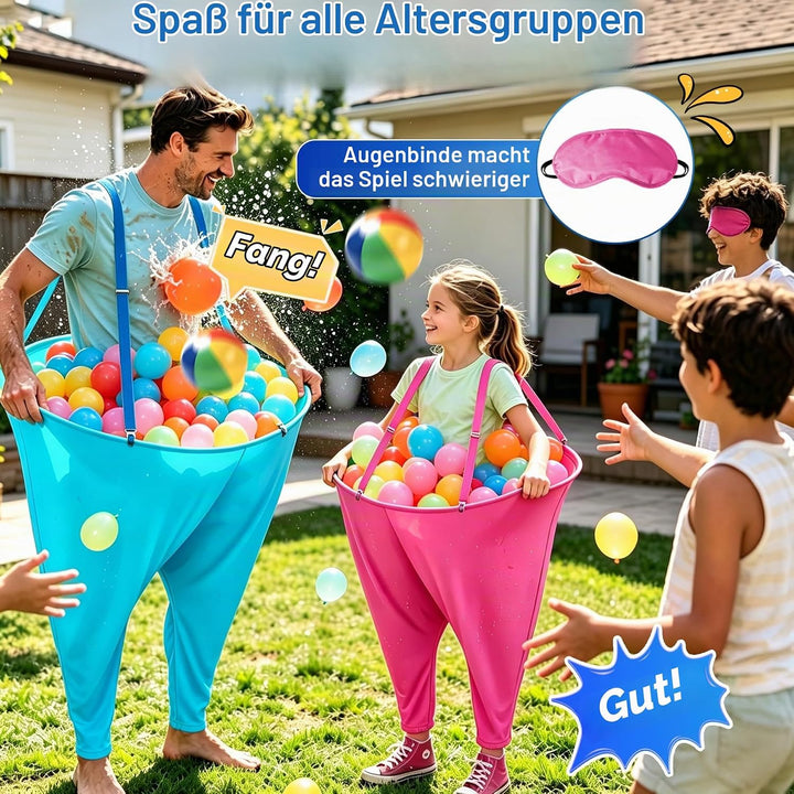 VEEKAY 538PCS Granny Pants Gartenspiel,2er-Pack übergrosse Granny Pants Hof-Spiel,Wurfspiele für Erw