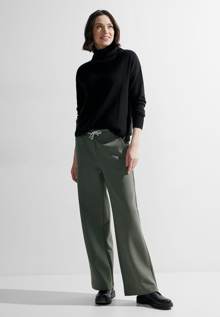 Cecil Damen Loose Fit Hose L / 28L Dynamic Khaki, L / 28L Dynamic Khaki