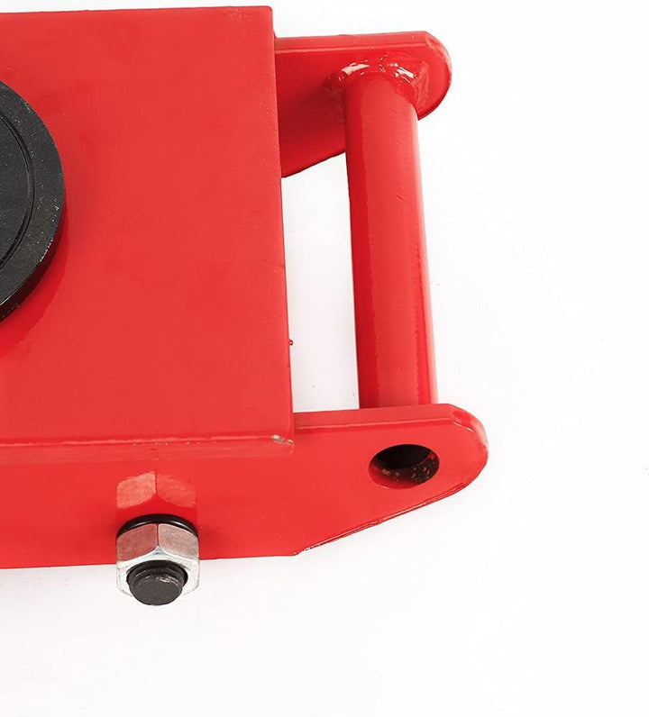 8T-Maschinenförderer, Transportrolle mit 360° Drehdeckel (Red) Rot, Rot
